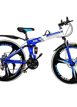 Amaze Kai Foldable Mountain Bike for Men, 21 Speed Gear, 3 Spoke, Double Disc Brake 
