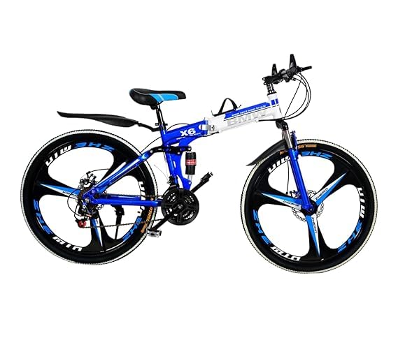Amaze Kai Foldable Mountain Bike for Men, 21 Speed Gear, 3 Spoke, Double Disc Brake 