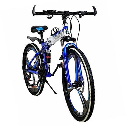 Amaze Kai Foldable Mountain Bike for Men, 21 Speed Gear, 3 Spoke, Double Disc Brake 