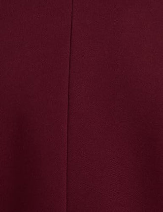 Amazon Brand - Symbol Men's Solid Full Sleeves Regular Fit Casual Blazer (AW23-SY-BLZ-10_Wine_L) 