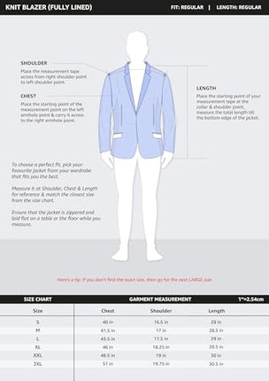 Amazon Brand - Symbol Men's Solid Full Sleeves Regular Fit Casual Blazer (AW23-SY-BLZ-10_Wine_L) 
