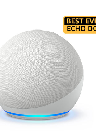 Amazon Echo Dot (5th Gen) | Smart speaker with Bigger sound, Motion Detection, Temperature Sensor, Alexa and Bluetooth| White 