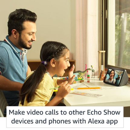Amazon Echo Show 8 (2nd Gen) - Smart speaker with 8" HD screen, stereo sound & hands-free entertainment with Alexa (Black) 