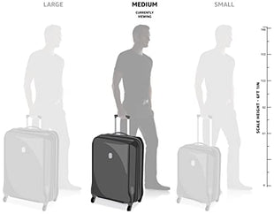 American Tourister Ivy Polypropylene 68 cms Black Hardsided Check-in Luggage (FO1 (0) 09 002) with TSA Lock 