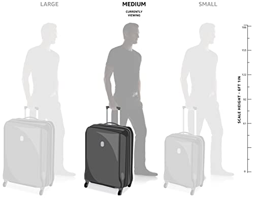 American Tourister Ivy Polypropylene 68 cms Black Hardsided Check-in Luggage (FO1 (0) 09 002) with TSA Lock 