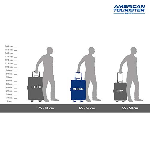 American Tourister Ivy Polypropylene 68 cms Black Hardsided Check-in Luggage (FO1 (0) 09 002) with TSA Lock 