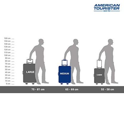 American Tourister Ivy Polypropylene 68 cms Black Hardsided Check-in Luggage (FO1 (0) 09 002) with TSA Lock 
