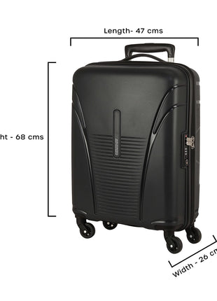 American Tourister Ivy Polypropylene 68 cms Black Hardsided Check-in Luggage (FO1 (0) 09 002) with TSA Lock 