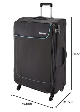 American Tourister Jamaica Polyester 80 cms Grey Softsided Suitcase (27O (0) 08 003) 