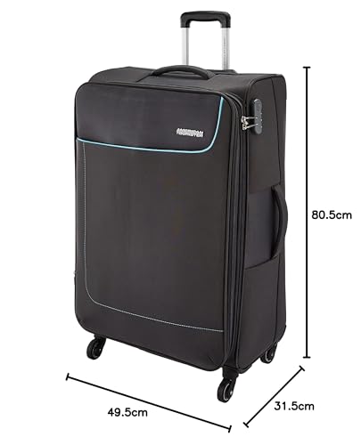 American Tourister Jamaica Polyester 80 cms Grey Softsided Suitcase (27O (0) 08 003) 