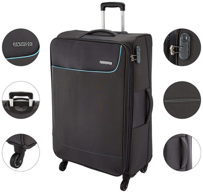 American Tourister Jamaica Polyester 80 cms Grey Softsided Suitcase (27O (0) 08 003) 