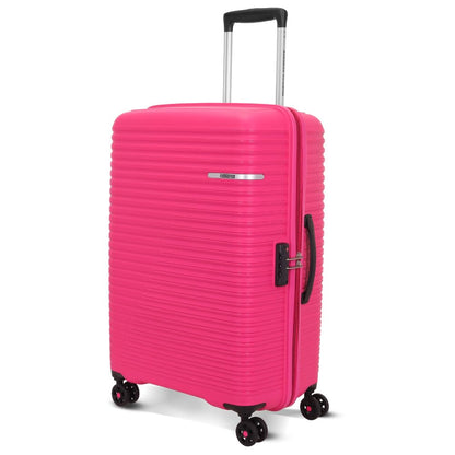 American Tourister Large PP Liftoff+ with TSA Lock & 8 Wheel, 79 CM Hard Check-in Suitcase for Travel/Trolley Bag with Double Wheel for Women & Men - Berry Blast, Pink 