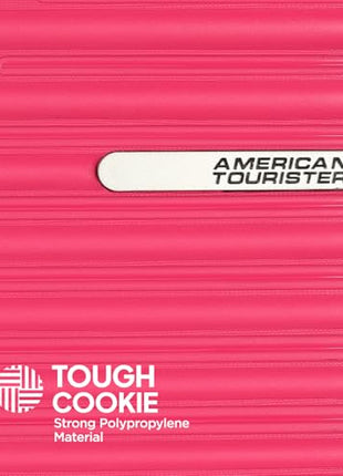 American Tourister Large PP Liftoff+ with TSA Lock & 8 Wheel, 79 CM Hard Check-in Suitcase for Travel/Trolley Bag with Double Wheel for Women & Men - Berry Blast, Pink 