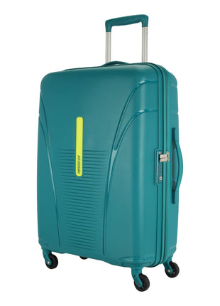 American Tourister Medium Ivy 68Cm Hardside Polypropylene 4 Wheel Spinner Check-in Suitcase with Recessed TSA Lock & Color-Matched Components for Women & Men - Spring Green 