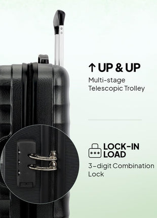 American Tourister Trolley Bag for Travel | Barcelona 55 Cms Polycarbonate Hardsided Small Cabin Luggage Bag | Suitcase for Travel | Trolley Bag for Travelling, Gunmetal, 4, Spinner 