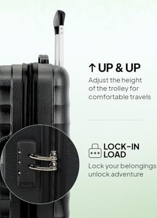American Tourister Trolley Bag for Travel | Barcelona 55 Cms Polycarbonate Hardsided Small Cabin Luggage Bag | Suitcase for Travel | Trolley Bag for Travelling, Gunmetal, 4, Spinner 