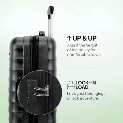 American Tourister Trolley Bag for Travel | Barcelona 55 Cms Polycarbonate Hardsided Small Cabin Luggage Bag | Suitcase for Travel | Trolley Bag for Travelling, Gunmetal, 4, Spinner 