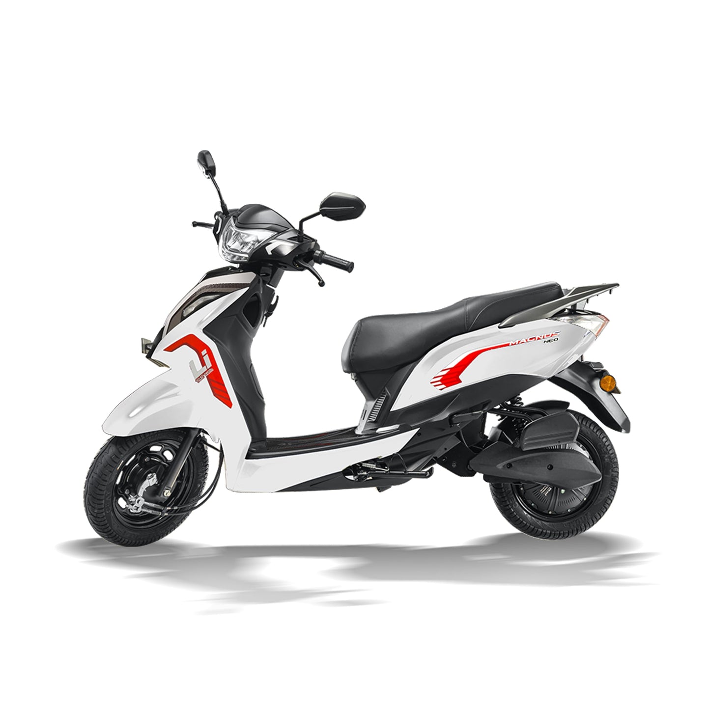 Ampere Powered by Greaves Electric Mobility Magnus Neo High Speed Electric Scooter Glacial White with Portable Charger Booking for Ex-Showroom 