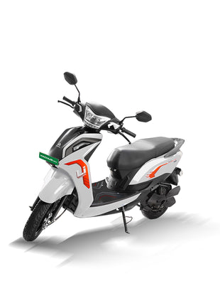 Ampere Powered by Greaves Electric Mobility Magnus Neo High Speed Electric Scooter Glacial White with Portable Charger Booking for Ex-Showroom 