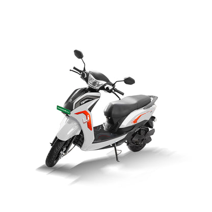 Ampere Powered by Greaves Electric Mobility Magnus Neo High Speed Electric Scooter Glacial White with Portable Charger Booking for Ex-Showroom 