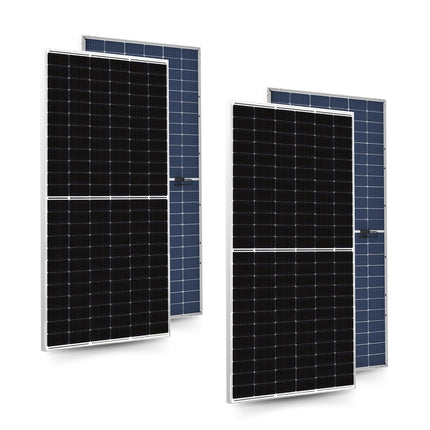 Anchor By Panasonic 550Watt Solar Panel, Non DCR Bifacial Half Cut 144 Cells, Mono-PERC Solar Module with Transparent Backsheet, 10BB, 25 Years Linear Performance Warranty (Pack of 2) 