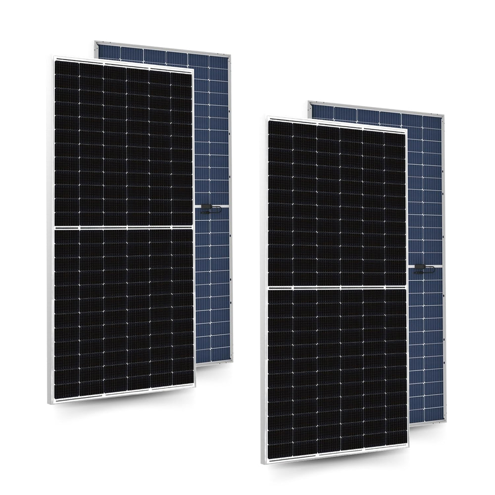Anchor By Panasonic 550Watt Solar Panel, Non DCR Bifacial Half Cut 144 Cells, Mono-PERC Solar Module with Transparent Backsheet, 10BB, 25 Years Linear Performance Warranty (Pack of 2) price under 20000