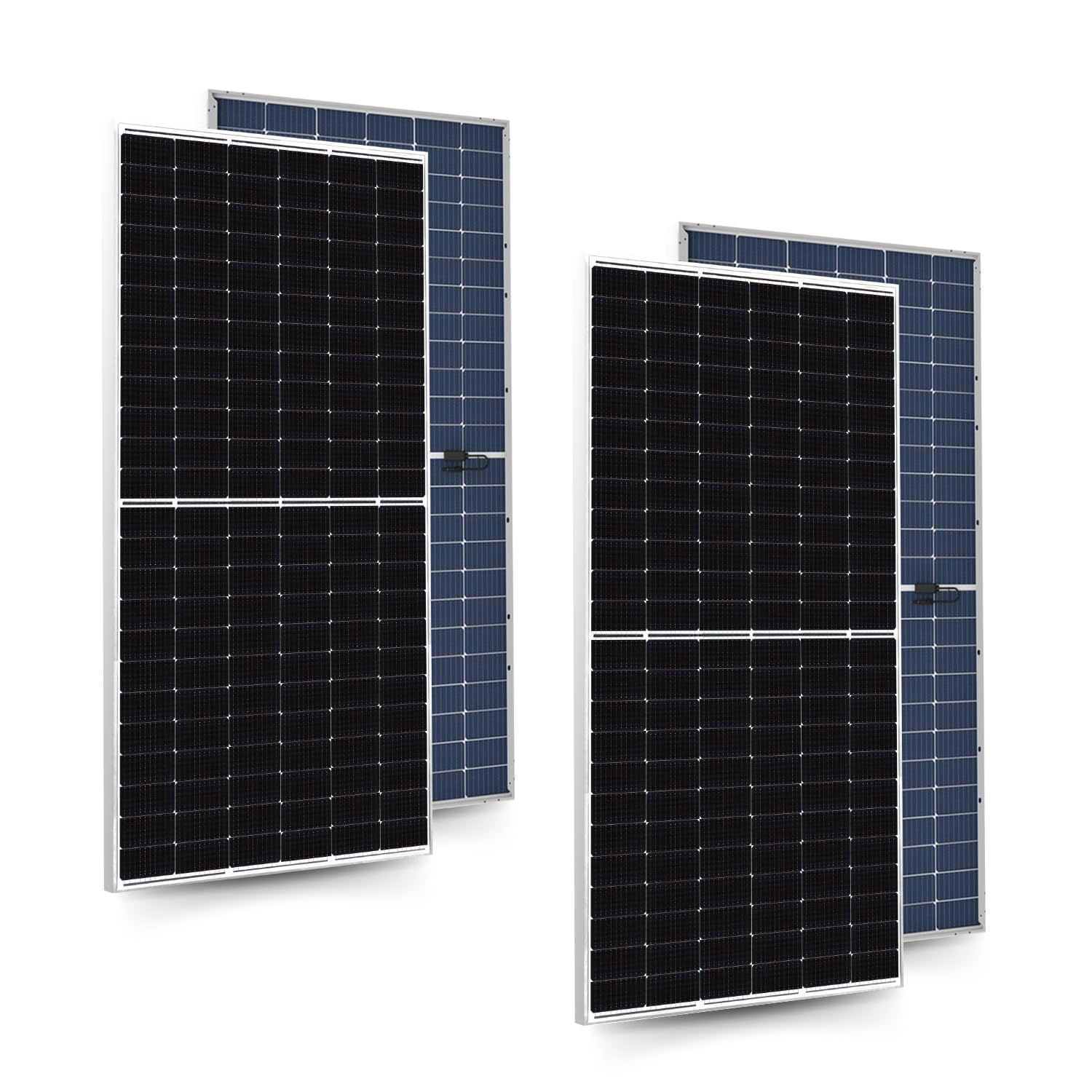 Anchor By Panasonic 550Watt Solar Panel, Non DCR Bifacial Half Cut 144 Cells, Mono-PERC Solar Module with Transparent Backsheet, 10BB, 25 Years Linear Performance Warranty (Pack of 2) 
