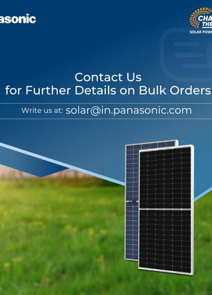 Anchor By Panasonic 550Watt Solar Panel, Non DCR Bifacial Half Cut 144 Cells, Mono-PERC Solar Module with Transparent Backsheet, 10BB, 25 Years Linear Performance Warranty (Pack of 2) 
