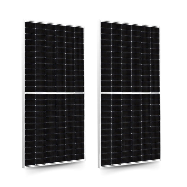Anchor By Panasonic 550Watt Solar Panel, Non DCR Mono Facial Half Cut 144 Cells, Mono-PERC Solar Module, 10BB, 25 Years Linear Performance Warranty (Pack of 2) 