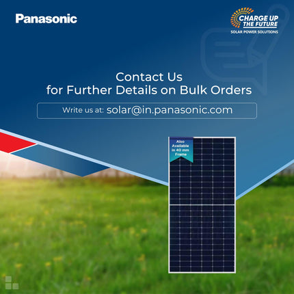 Anchor By Panasonic 550Watt Solar Panel, Non DCR Mono Facial Half Cut 144 Cells, Mono-PERC Solar Module, 10BB, 25 Years Linear Performance Warranty (Pack of 2) 