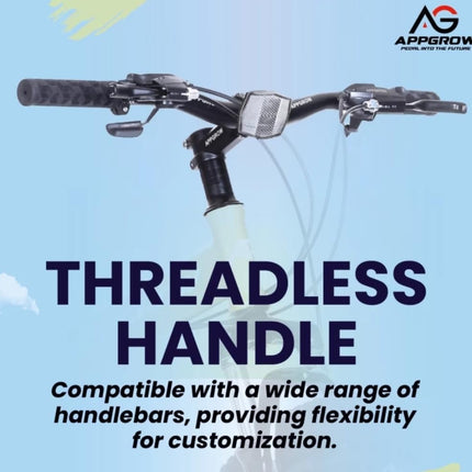 Appgrow 26T, Folding 21 Speed Gear Cycle, 17 Inches Frame Folding Bike for Unisex-Adults with Disc Brake and Dual Suspension Fork 