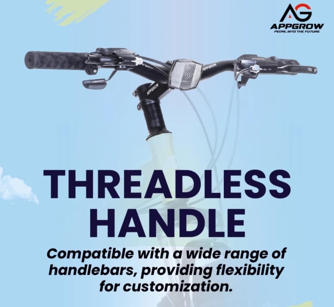 Appgrow 26T, Folding 21 Speed Gear Cycle, 17 Inches Frame Folding Bike for Unisex-Adults with Disc Brake and Dual Suspension Fork 