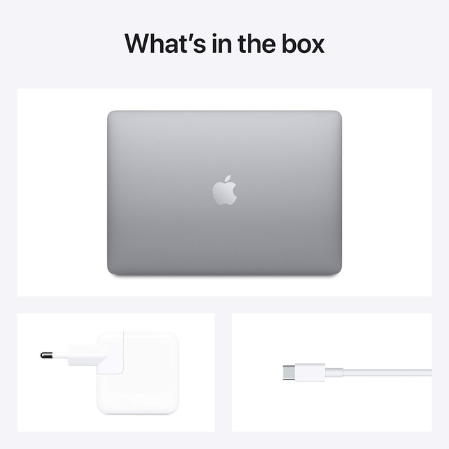 Apple MacBook Air Laptop: Apple M1 chip, 13.3-inch/33.74 cm Retina Display, 8GB RAM, 256GB SSD Storage, Backlit Keyboard, FaceTime HD Camera, Touch ID. Works with iPhone/iPad; Space Grey 