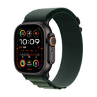 Apple Watch Ultra 2 [GPS + Cellular 49 mm] Smartwatch, Sports Watch with Black Titanium Case with Dark Green Alpine Loop - M. Fitness Tracker, Precision GPS, Action Button, Carbon Neutral 