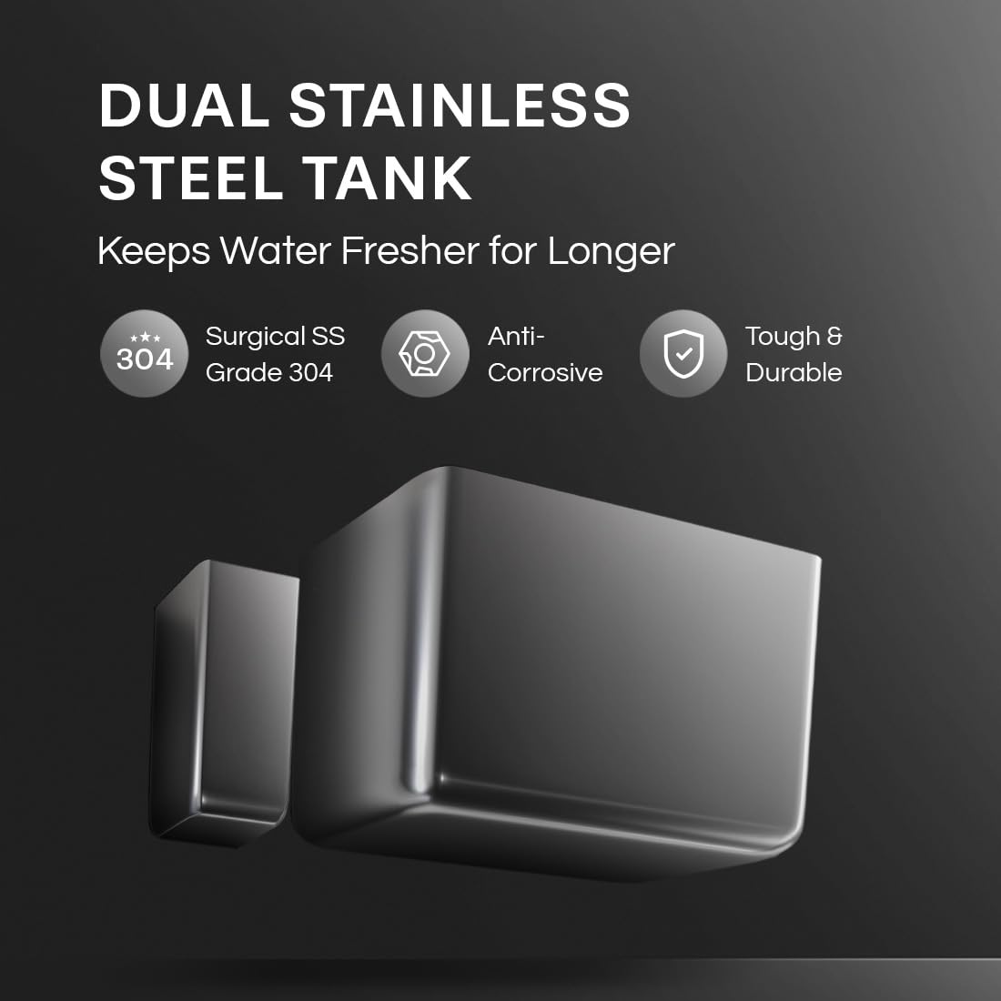 Aquaguard Blaze Insta Hot & Ambient 9-Stage RO, Dual Stainless Steel Tank Water Purifier | RO+UV+Active Copper Tech | Taste Adjuster | Upto 60% Water Savings | Suitable for all Water Sources 