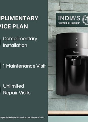 Aquaguard Delight NXT Lite RO+MC Water Purifier | Free Service Plan worth ₹2000 | India’s #1 Water Purifier | Suitable for Borewell, Tanker & Municipal Water | 30x Impurity Removal vs Local Purifiers 