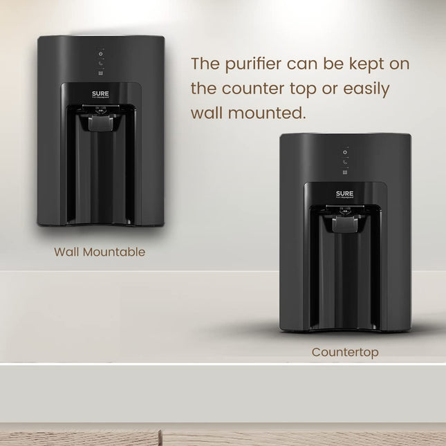 AquaguardSure Delight NXT RO+UV 6 L Storage Water Purifier, 4 Stage purifications, Suitable for Borwell,tanker, municipal water(Black), Eureka Forbes (Pack of 2) 