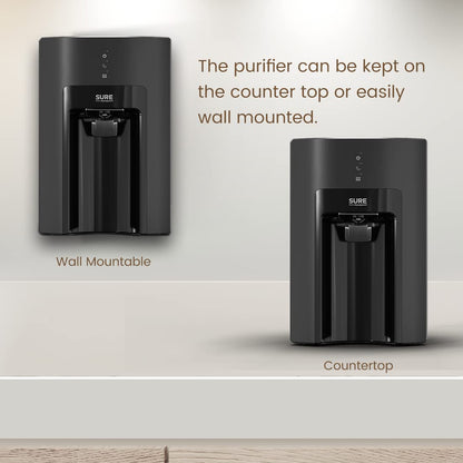 AquaguardSure Delight NXT RO+UV 6 L Storage Water Purifier, 4 Stage purifications, Suitable for Borwell,tanker, municipal water(Black), Eureka Forbes (Pack of 2) 