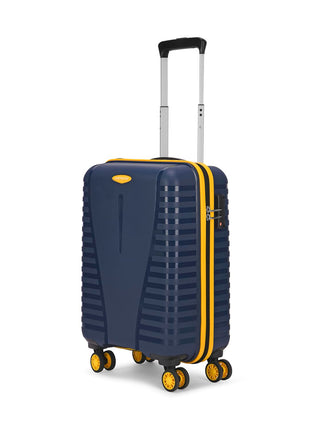 Aristocrat Airpro Plus Cabin 55 Cm(Small) 8 Wheel Spinners Trolley Bags for Travel Hard Case Luggage, Lightweight Bag with TSA Lock & Anti-Theft Zipper(Blue) 