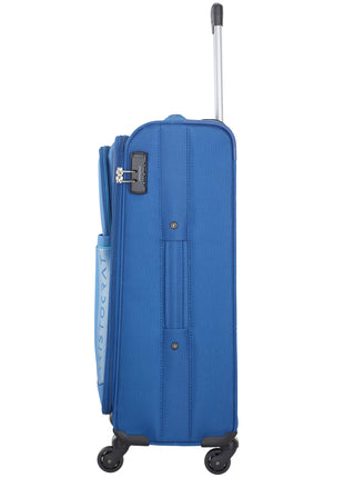 Aristocrat Baleno Set of 2 ( Small + Medium ) Blue Softsided Trolleys 