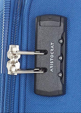 Aristocrat Baleno Set of 2 ( Small + Medium ) Blue Softsided Trolleys 