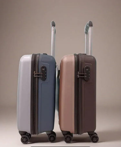 Aristocrat Chromium Cabin 55 Cm(Small) 8 Wheels Trolley Bags for Travel Hard Case Luggage, Lightweight Bag with Combination Lock & Robust Trolley with 5 Years Warranty (Brown) 