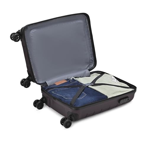 Aristocrat Liberty Cabin (Carry-On) Trolley Bag, 58Cm | Combination Lock | 8 Wheels | 5 Years International Warranty | New Saddle Brown 