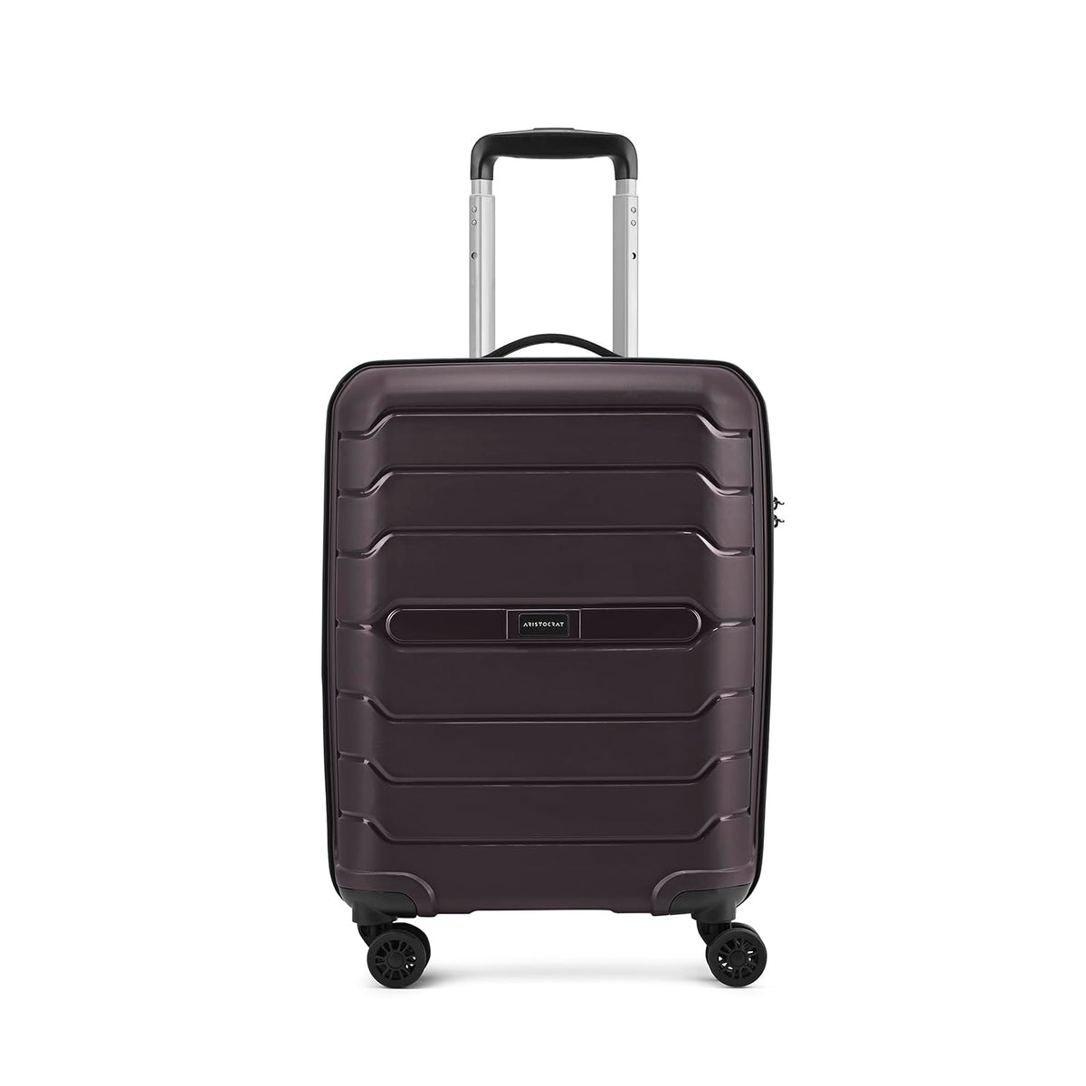 Aristocrat Liberty Cabin (Carry-On) Trolley Bag, 58Cm | Combination Lock | 8 Wheels | 5 Years International Warranty | New Saddle Brown 