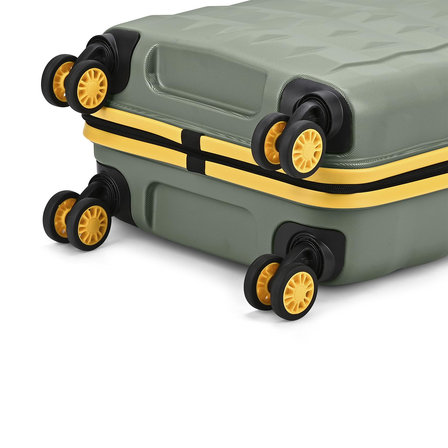 Aristocrat Polycarbonate Spinner Comet Cabin Trolley Bag 56cm|Small|Hard Luggage| Smooth 8-Wheel Suitcase|Combination Lock with Sturdy Zipper|Full Fabric Convipack|3-Year International Warranty(Green) 