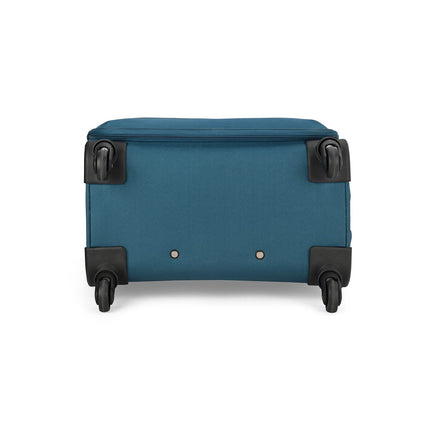 Aristocrat Polyester Titus 4W Soft Shell Spinner 4 Wheels Trolley 58+68+78 (E) Blue,Small,Medium & Large 