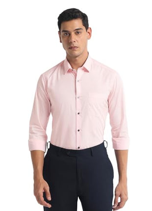 Arrow Men's Slim Fit Shirt (ARMYOSH0137_Pink 