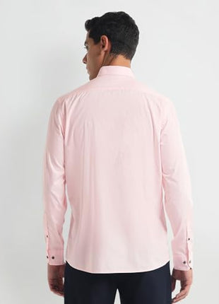 Arrow Men's Slim Fit Shirt (ARMYOSH0137_Pink 