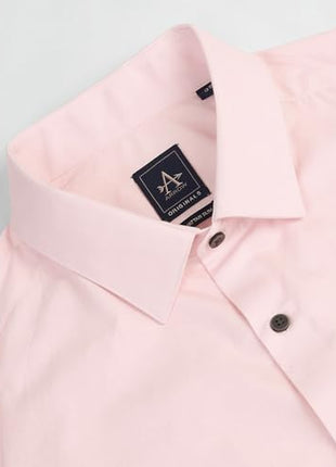 Arrow Men's Slim Fit Shirt (ARMYOSH0137_Pink 