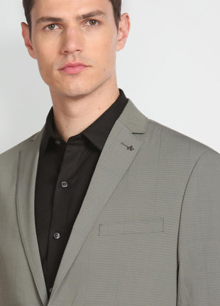 Arrow Men's Tailored Regular Fit Seersucker Blazer (ARAFBZ5067_Sage Green 